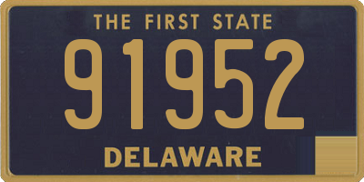 DE license plate 91952