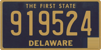 DE license plate 919524