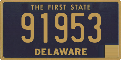 DE license plate 91953