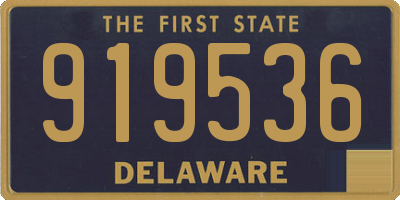 DE license plate 919536