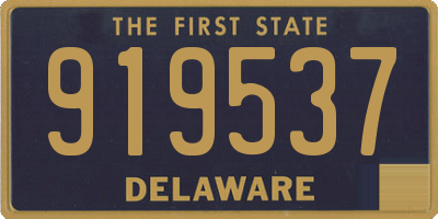 DE license plate 919537
