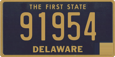 DE license plate 91954
