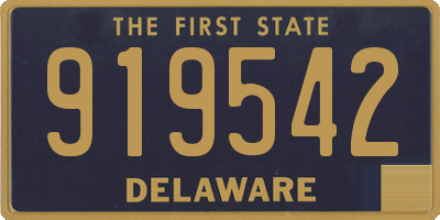 DE license plate 919542