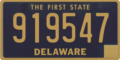 DE license plate 919547