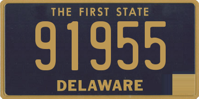 DE license plate 91955