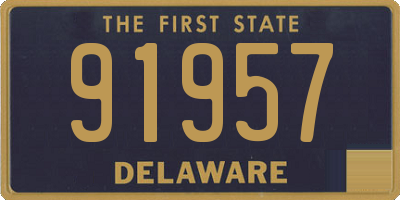 DE license plate 91957