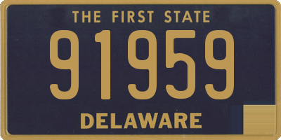 DE license plate 91959