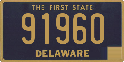 DE license plate 91960