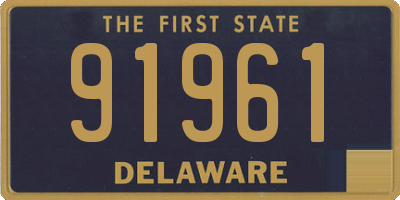 DE license plate 91961