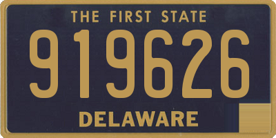 DE license plate 919626