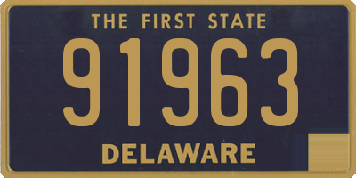 DE license plate 91963