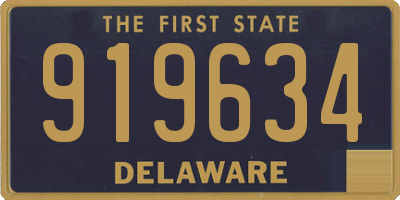 DE license plate 919634
