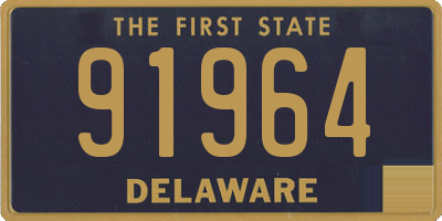 DE license plate 91964
