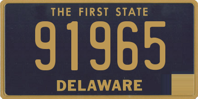 DE license plate 91965