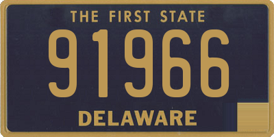 DE license plate 91966