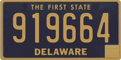 DE license plate 919664