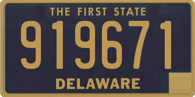 DE license plate 919671
