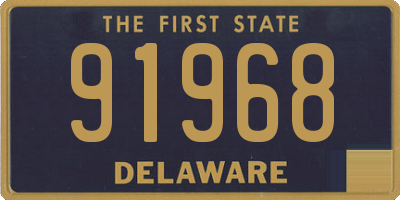 DE license plate 91968