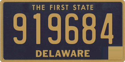 DE license plate 919684