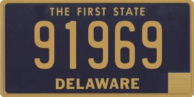 DE license plate 91969