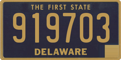 DE license plate 919703