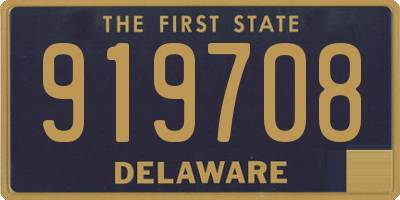 DE license plate 919708
