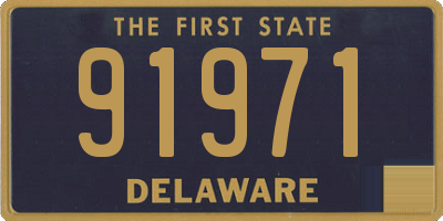 DE license plate 91971