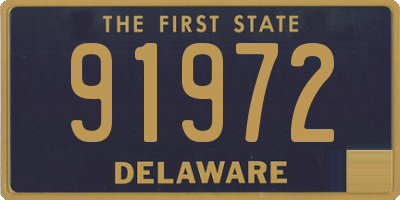 DE license plate 91972