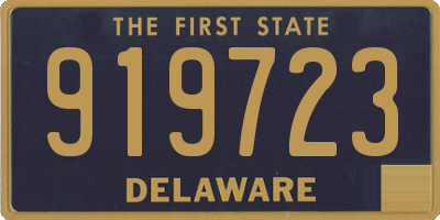 DE license plate 919723