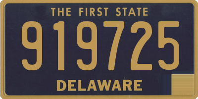 DE license plate 919725