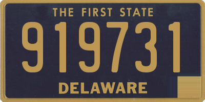 DE license plate 919731