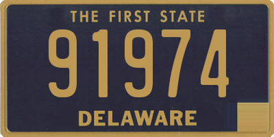 DE license plate 91974