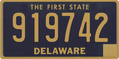 DE license plate 919742