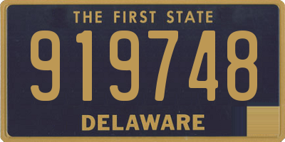 DE license plate 919748