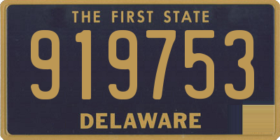 DE license plate 919753