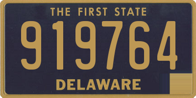 DE license plate 919764