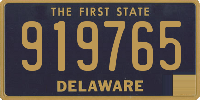 DE license plate 919765