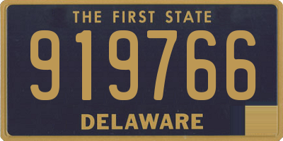 DE license plate 919766