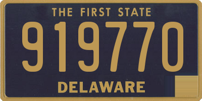 DE license plate 919770