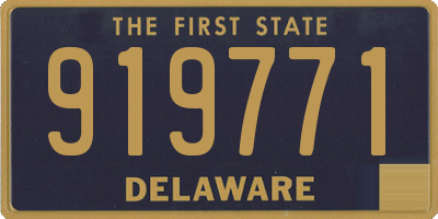 DE license plate 919771