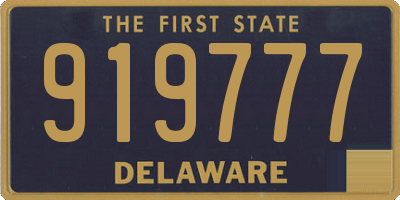 DE license plate 919777