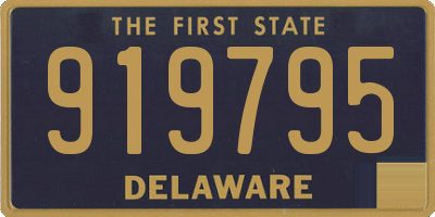 DE license plate 919795