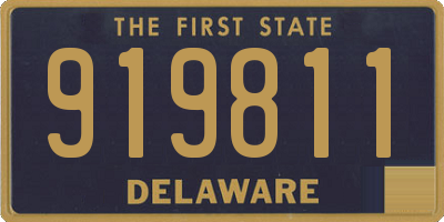 DE license plate 919811