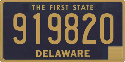 DE license plate 919820