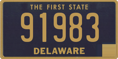 DE license plate 91983