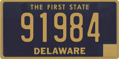 DE license plate 91984