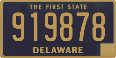 DE license plate 919878