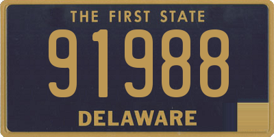 DE license plate 91988