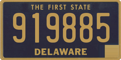 DE license plate 919885