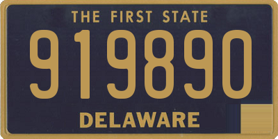 DE license plate 919890
